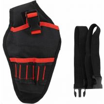 Ensoleille - Sac Porte-Outil pour Perceuse Électrique, Outil Holster Étui avec Ceinture Ajustable à Outils avec Espace pour Accessoires et Boucles
