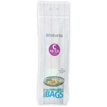 Sacs PerfectFit,Code c 10-12L, 10 sacs compostables (419782) - Brabantia