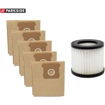 Parkside - Sac pour aspirateur + filtre plié, convient pour aspirateur Parkside Wet / Dry pnts 20-Li A1 - lidl ian 310656