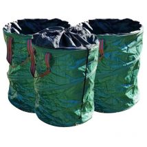 Sac pour déchets verts de jardin pop up 100 l - Lot de 3