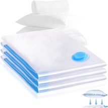 Sac Rangement Sous Vide Aspirateur, Lot de 3 (60 x 80cm) Sac Sous Vide Vetement,Réutilisable Housse Rangement sous Vide pour Rangement