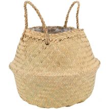 Aubry Gaspard - Sac rond en jonc de mer pliant Diamètre 35 cm