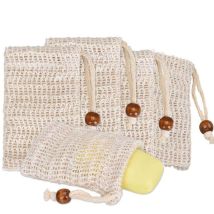 Einemgeld - Sac À Savon En Coton Et Lin, 5 Pcs Filet À Savon Sac De Stockage