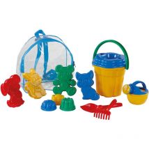 Polesie - sac seau bleu 20CM avec 11 accessoires POI9490WD04