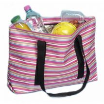 Astuceo - Sac shopping isotherme raye bandoulieres - Multicolore