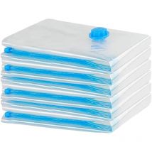 Sac sous vide vetement aspirateur 6x Taille S (60x40cm) - Voyages réutilisables pour matelas,Vêtements Sac rangement sous vide