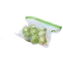 10 Aura Fresh sachets sous vide réutilisables pour aliments, taille xs (22x21cm), fermeture à glissière