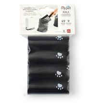 Biala 64 pezzi in plastica monouso – Plastica – Nero – Rotho