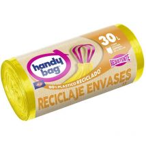 Albal - pratico sacco sacco spazzatura giallo 30l.15 unità (55x60cm)