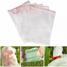 Sacchetti di protezione per frutta, rete protettiva in nylon per piante, fiori e frutti, con coulisse, sacchetto di protezione in rete riutilizzabile