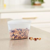 Sacchetto Busta Per Alimenti Riutilizzabile 100% Silicone Bowl 2 Cup Stasher
