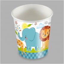 EDM - Borsa con 25 bicchieri animalier in cartone da 200cc