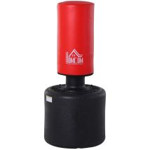 Sacco Boxe Da Terra Allenamento Mma Muay Thai Kick Boxing Machine Rosso E Nero