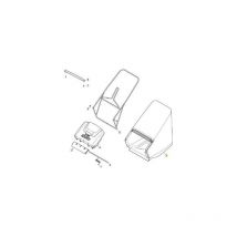 Bolsa de lona para MP2 rol. montura de lona negra. estiga original - 181102406/0