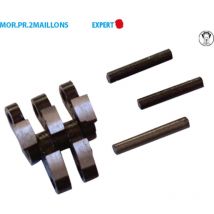 Leman – 2 Ersatzglieder Mortaisage Expert 15-A-3 x 3 + 6 Nieten