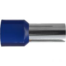 Sachet De 100 Embouts De Câblage Pour Fil Souple Section 50mm² - Bleu - Collerette Isolante