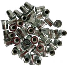 Sachet de 50 inserts filetes acier galvanise de m8