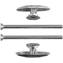 Olfa - Lot de 2 chevilles à bascule et 2 vis inox compatibles avec tous les abattants