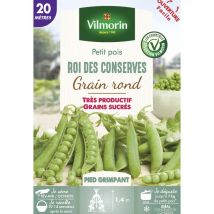 Vilmorin - Pois Grimpant à Grain Rond Roi des Conserves - 20 m