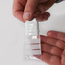 Lot de 500 Sachets plastiques à fermeture zip 40x60mm + 3 bandes blanches