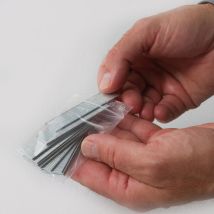 Lot de 1000 Sachets plastiques à fermeture zip 60x80mm standard 50μ