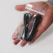 Lot de 100 Sachets plastiques à fermeture ZIP 80x120mm avec trou de suspension