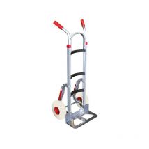 Sackkarre aus Aluminium 250kg - geschwungene Rückenlehne und pannensichere Räder - ST250S/RINC