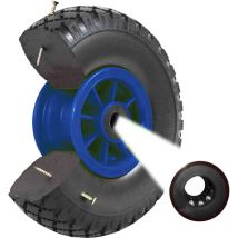 Baumarktplus - Sackkarrenrad Vollgummi 260 x 85 mm 3.00-4 75mm Nabenlänge pu Ersatzrad Bollerwagenrad