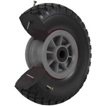 Sackkarrenrad Vollgummi 260x85 mm 3.00-4 pu Ersatzrad Rad Reifen Achsenlager 75 mm grau