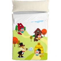 Saco Nórdico con Relleno Happyfriday Mr Fox Piggys Multicolor 105 x 200 cm