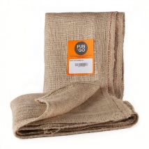 Saco de yute, 50x80cm, color marrón, pack 2unid. Fun&go 47237