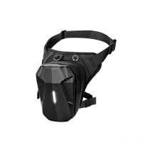 Sacoche de Jambe Moto, Sac de Jambe avec Poche Extensible, Multifontion Moto Drop Leg Bag avec Sangle de Jambe Amovible pour Femme Homme, Cyclisme,