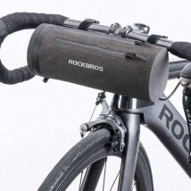 Sacoche de vélo pratique et étanche fixée au guidon, noire