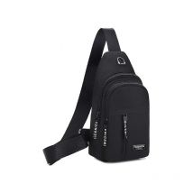 Sacoche Homme Bandouliere, Sling Bag Léger Sac de Poitrine avec Trou écouteurs, Sac Petit Etanche Casual Sling Bag, Plusieurs poches, Sac de Poitrine