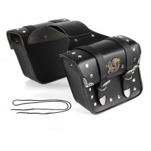 Sacoches De Moto En Cuir Pu Noir Pochette De Sacs À Outils De Selle