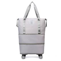 Sacs à bagages Sac de voyage, sec et humide séparé avec roues - gris