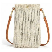 Ensoleille - Sacs à BandoulièRe, Sacs TisséS En Paille TisséE DéContractéE Pour Femmes, Sacs à BandoulièRe TisséS, Sacs Pour TéLéPhone Portable