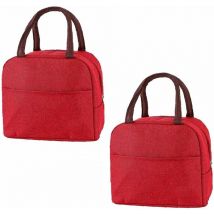 Sacs à lunch isothermes 2PCS, Bordeaux Fei Yu