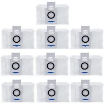 Bluedeer - Sacs d'aspirateur jetables pour ecovacs deebot X1 omni deebot T10 T20 Omni Robot aspirateur accessoires de remplacement paquet de 10