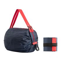 Sacs de Magasinage, 68 cm Sac Shopping Pliable Bleu Marine Sac Courses Reutilisable, Nylon Indéchirable, Cabas pour Courses, Pique-Nique, Voyage