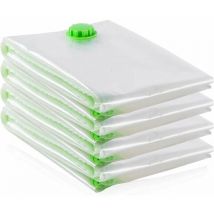 Sacs de Rangement Extra-Larges sous Vide Géants pour Vêtements, Couettes Literie 4-Pack (130x100cm)