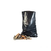 DULARY – Sacs à gravats noirs 60L – 10 pièces – Épaisseur 130 microns – 56x96 cm