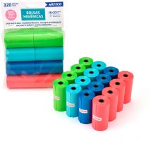 Nayeco - Sacs Hygiéniques à L'arme Talc 16 Rouleaux De 20 Sacs