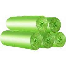 Sacs Poubelles Bio 30 Litres, Lot de 100 Sacs Poubelles Indéchirables, Sacs Déchets Alimentaires de Cuisine, 100% Compostables & Biodégradables Sacs