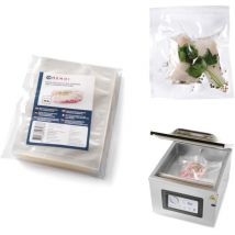 Sacs pour machines de cuisson sous vide et d'emballage sous vide à chambre, 150x200mm, 100 pcs.