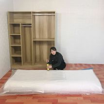 Sacs sous vide pour matelas pour déménagement - Sac de rangement pour matelas - Sacs de rangement sous vide peu encombrants pour matelas extra-large