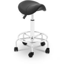Physa - Saddle Stool Swivel Salon Saddle Chair Salon Stool Frankfurt Black 150kg