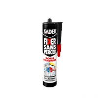 Sader - colle fixer sans percer tous travaux blanc 290 ml