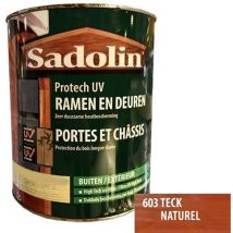 Woodlover Lasure Portes et chassis Protech uv Teck naturel (603) 0,75 l - Sadolin