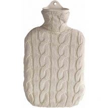 Sänger - Wärmflasche 2,0 l natur Strickbezug aus Baumwolle